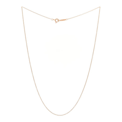 Tiffany 18K Rose Gold Chain Necklace 16" 3 of 5