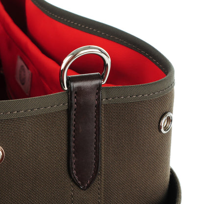 Hermes Toile Sac De Pansage Groom Kaki Feu 9 of 9
