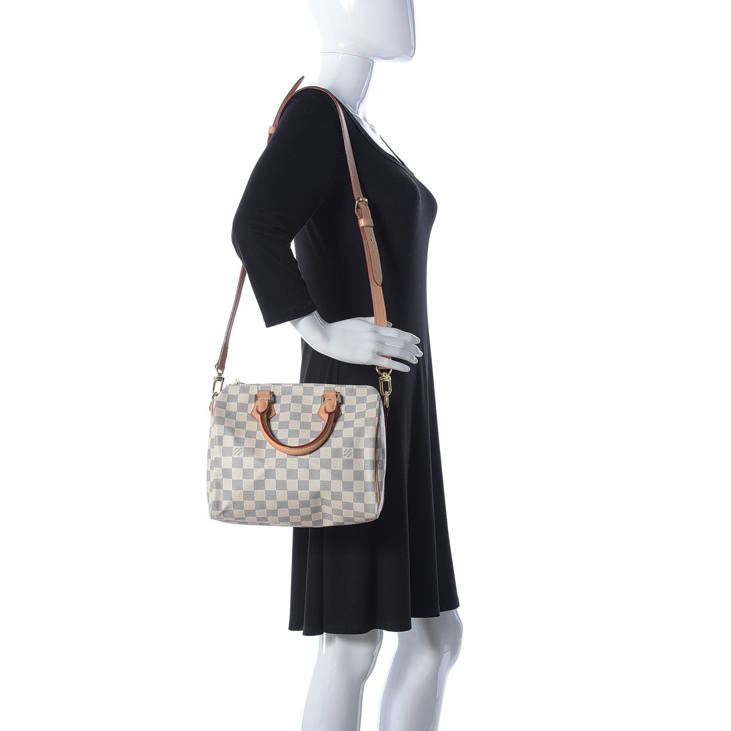 Louis Vuitton Damier Azur Speedy Bandouliere 25 3 of 10