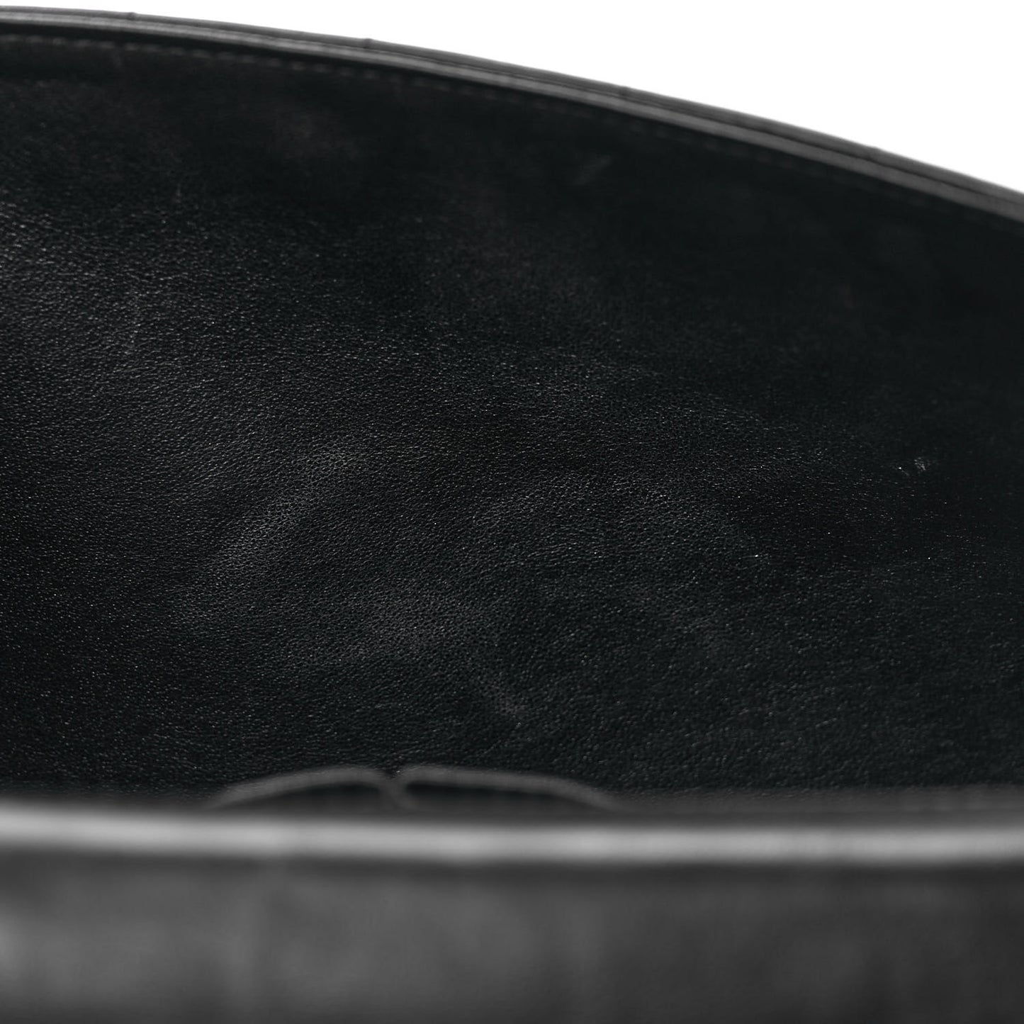 Lambskin Chocolate Bar Flap Black