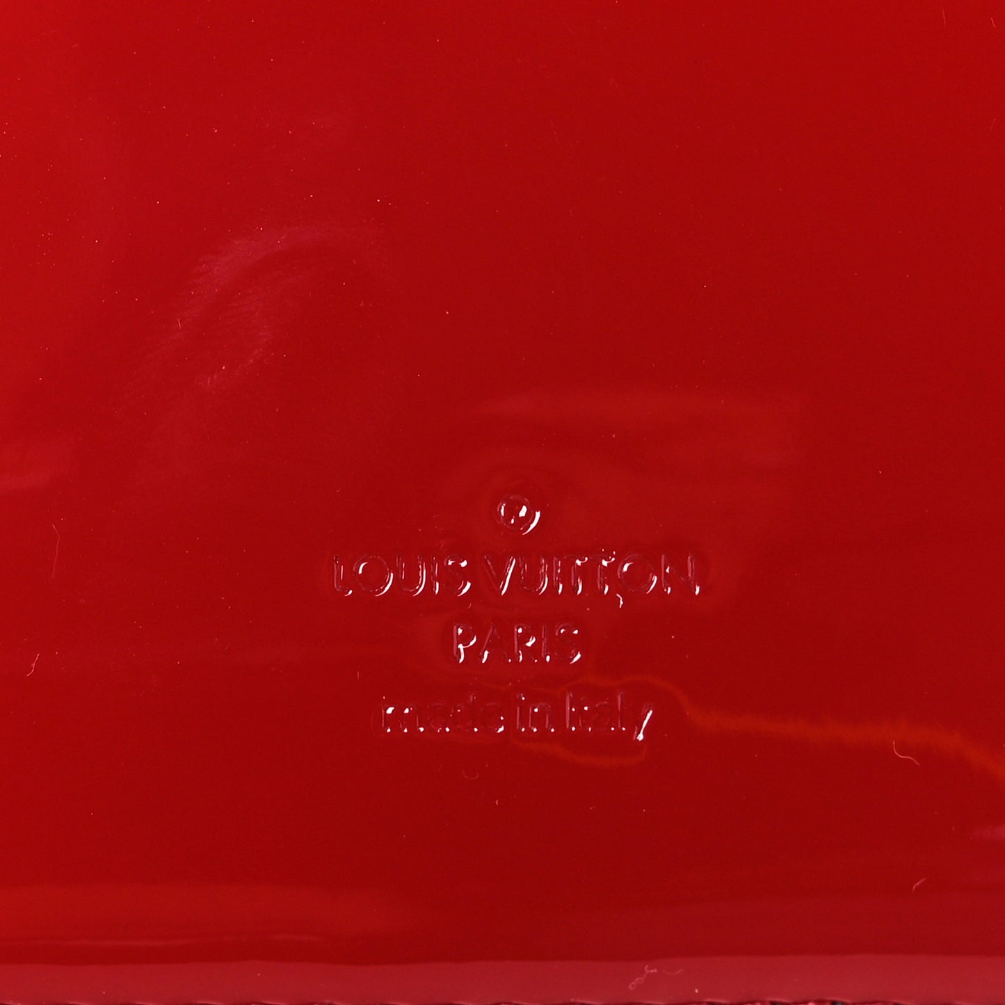 Patent Calfskin Monogram Cherrywood BB Scarlet