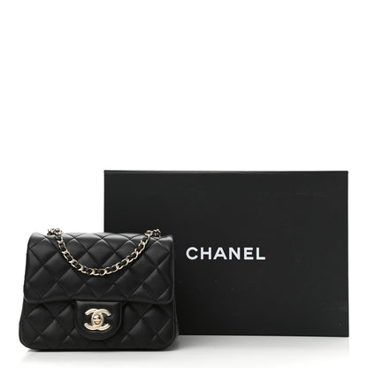 Chanel Lambskin Quilted Enamel Mini Pearl Crush Flap Black 11 of 11
