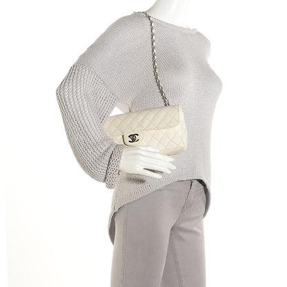 Chanel Caviar Quilted East West Flap White 2 of 9