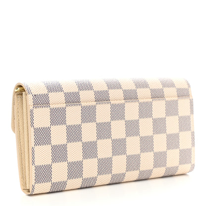 Louis Vuitton Damier Azur Sarah Wallet NM 3 of 6