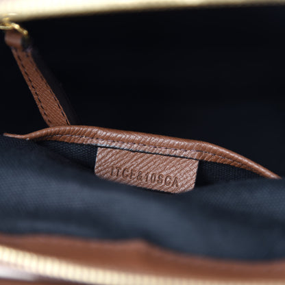 Burberry Derby Calfskin House Check Medium Milverton Satchel Tan 14 of 15