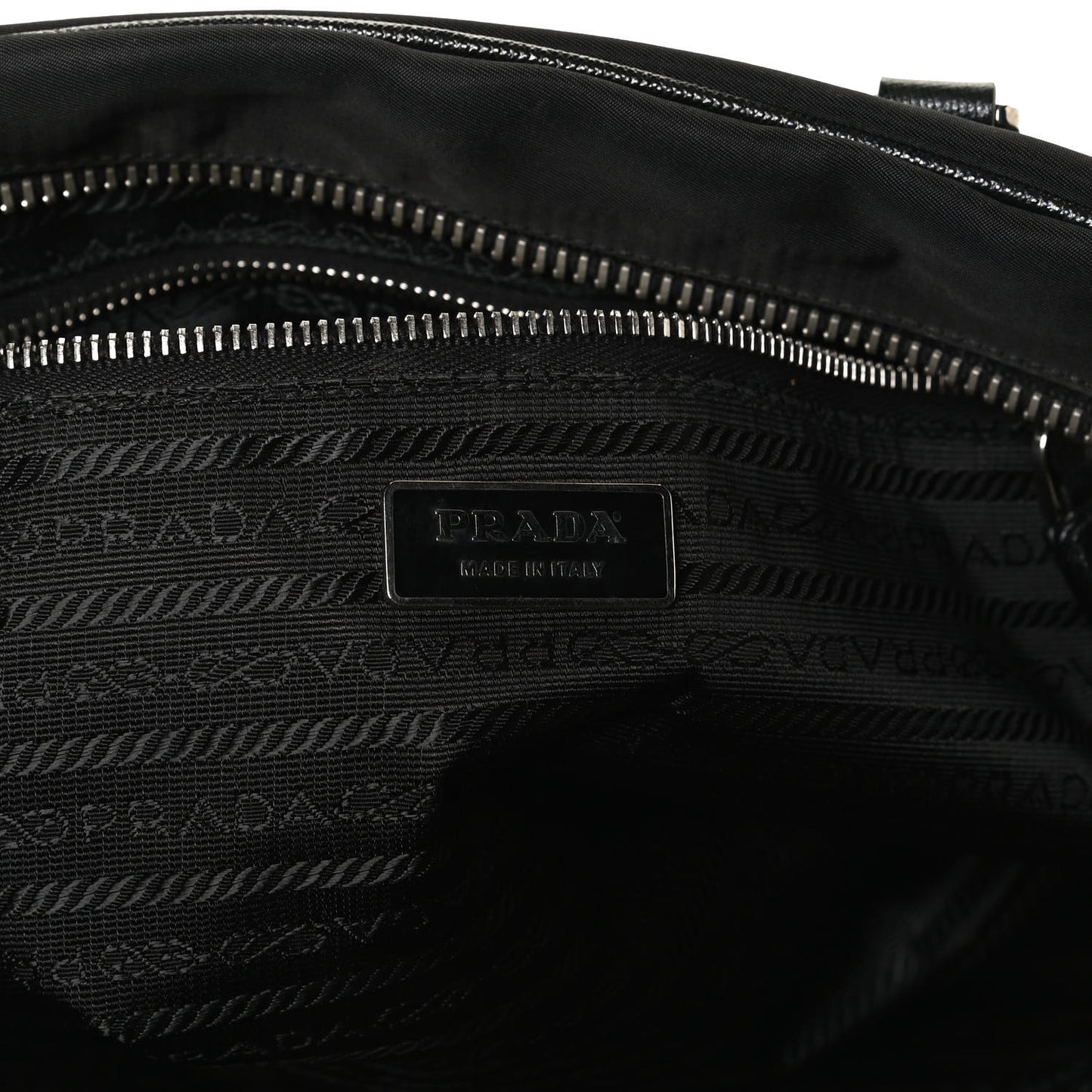 Tessuto Nylon Saffiano Tote Black