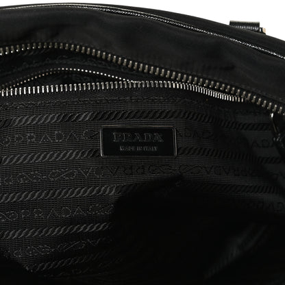 Prada Tessuto Nylon Saffiano Tote Black 8 of 10