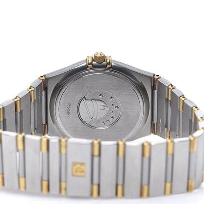 Omega Stainless Steel 18K Yellow Gold 33mm Constellation Quartz Watch White 1312.30 4 of 5