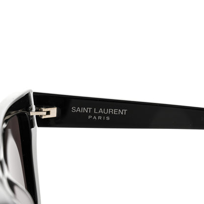 Saint Laurent Acetate Mica Cat Eye Sunglasses SL 276 Black 6 of 8