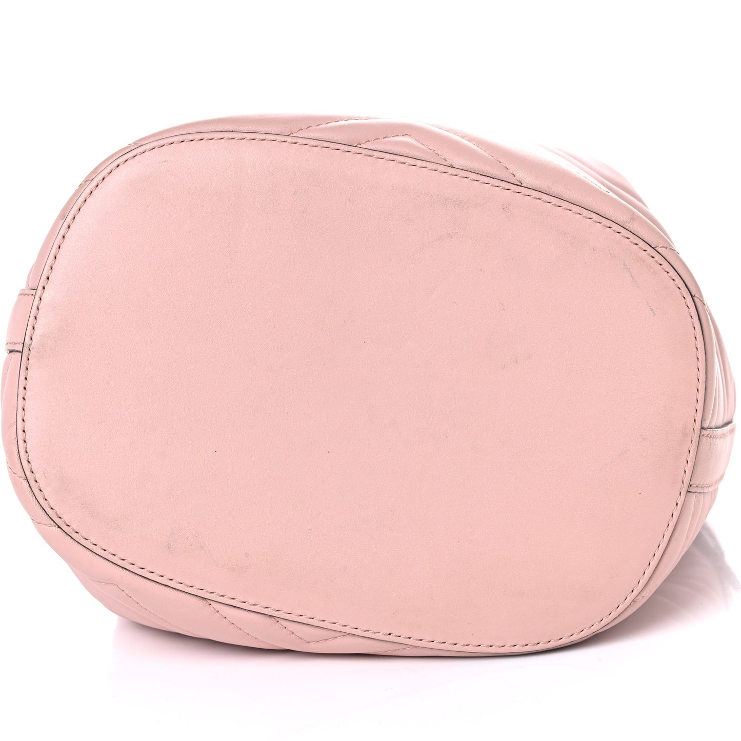 Calfskin Matelasse Sylvie Web GG Marmont Bucket Bag Perfect Pink