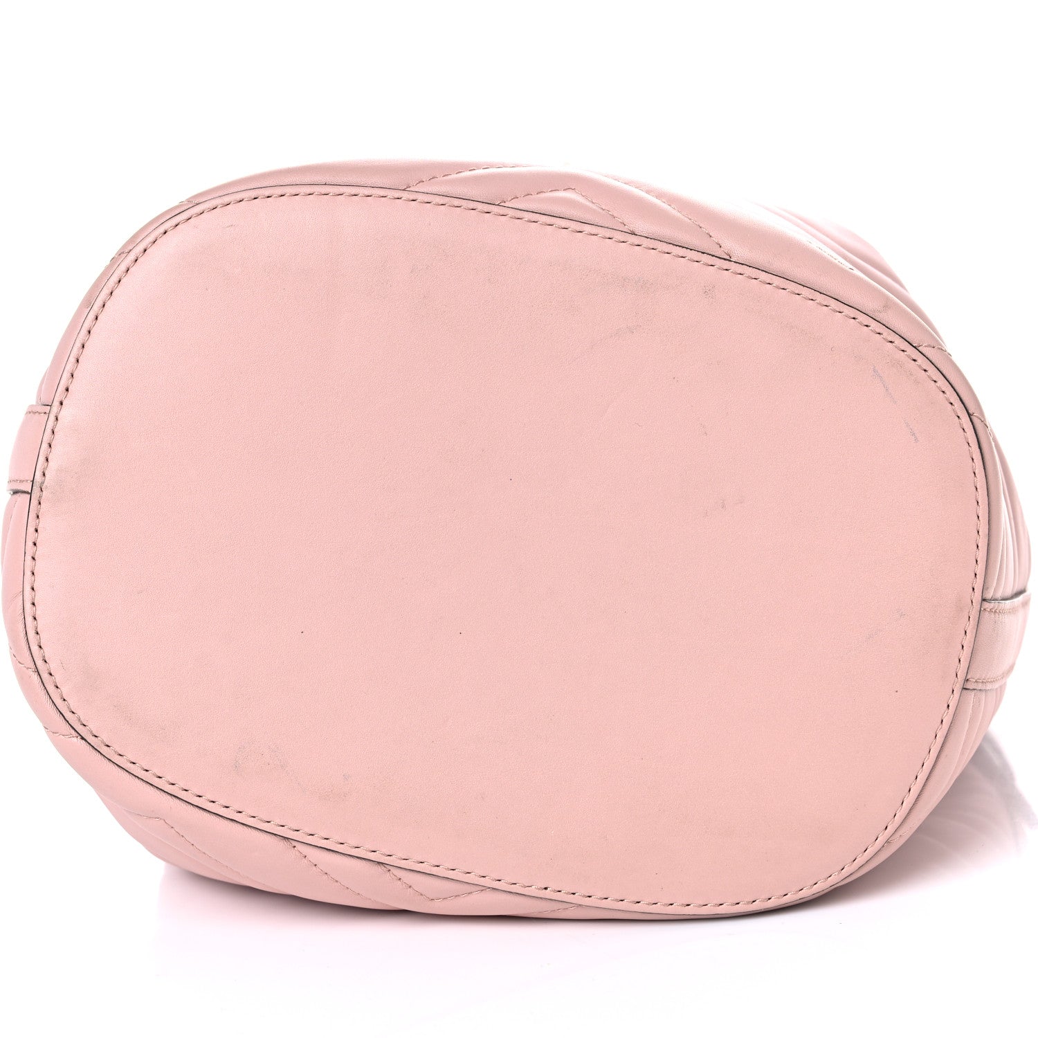 Gucci Calfskin Matelasse Sylvie Web GG Marmont Bucket Bag Perfect Pink 12 of 17