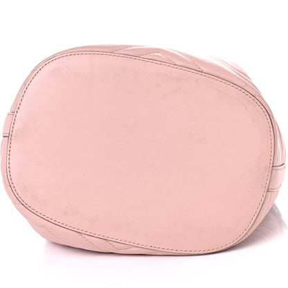 Gucci Calfskin Matelasse Sylvie Web GG Marmont Bucket Bag Perfect Pink 12 of 17