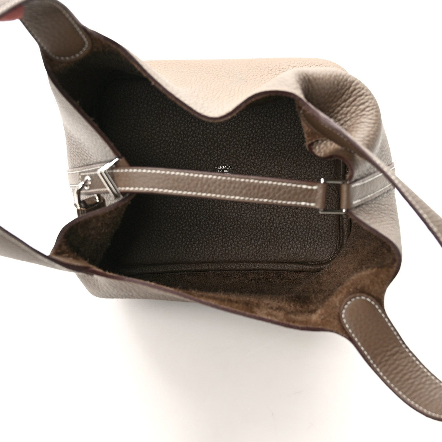 Hermes Taurillon Clemence Picotin Lock 22 MM Etoupe 5 of 9