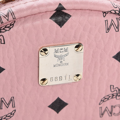 MCM Visetos Side Stud Mini Stark Backpack Pink 9 of 9
