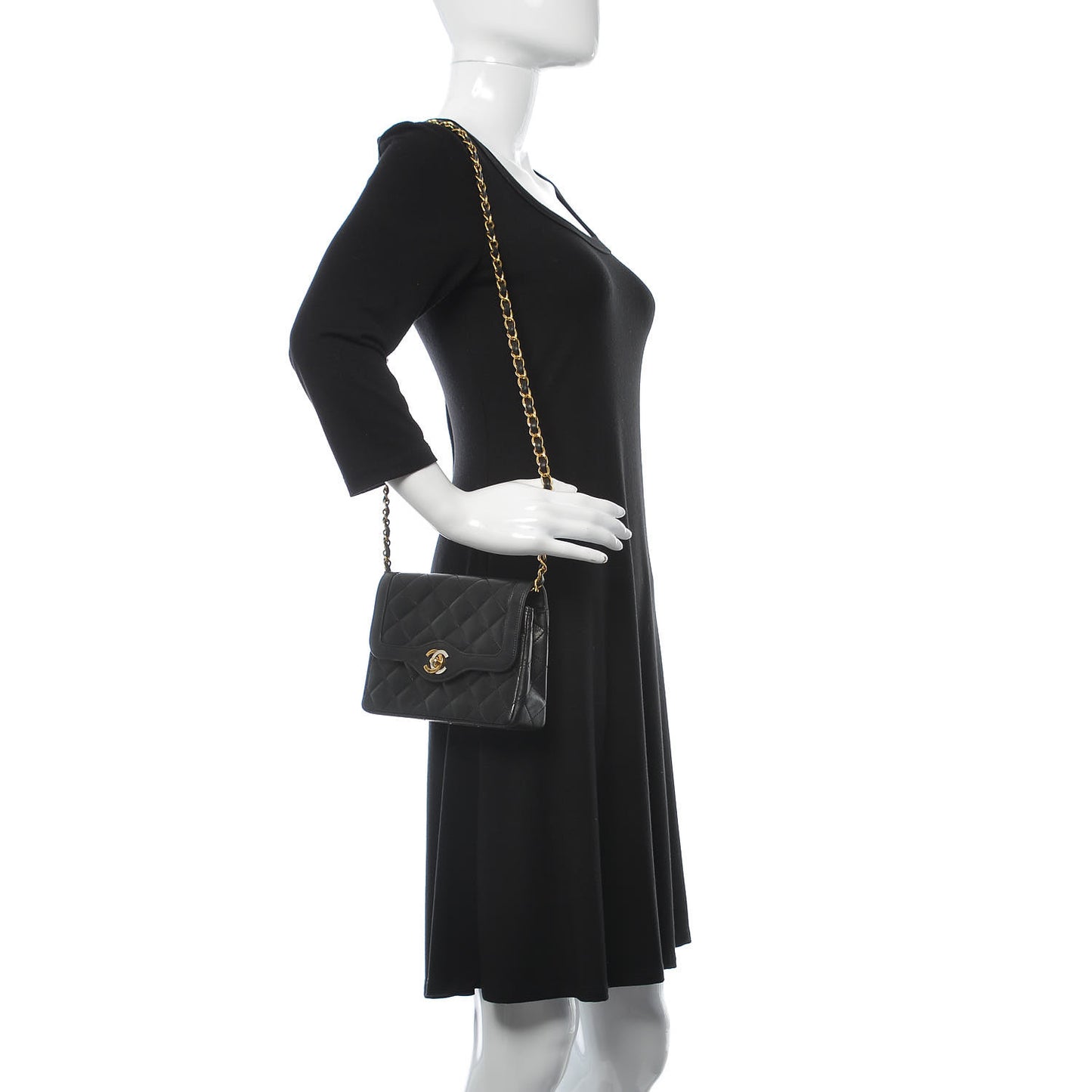 Lambskin Quilted Mini Flap Black