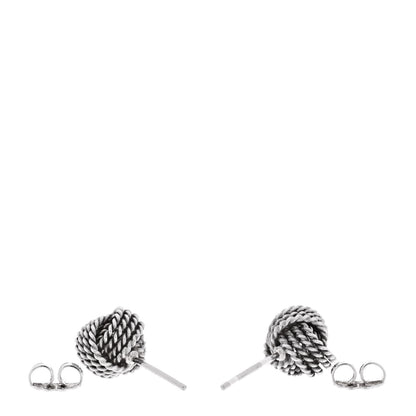 Tiffany Sterling Silver Twist Knot Earrings 3 of 5