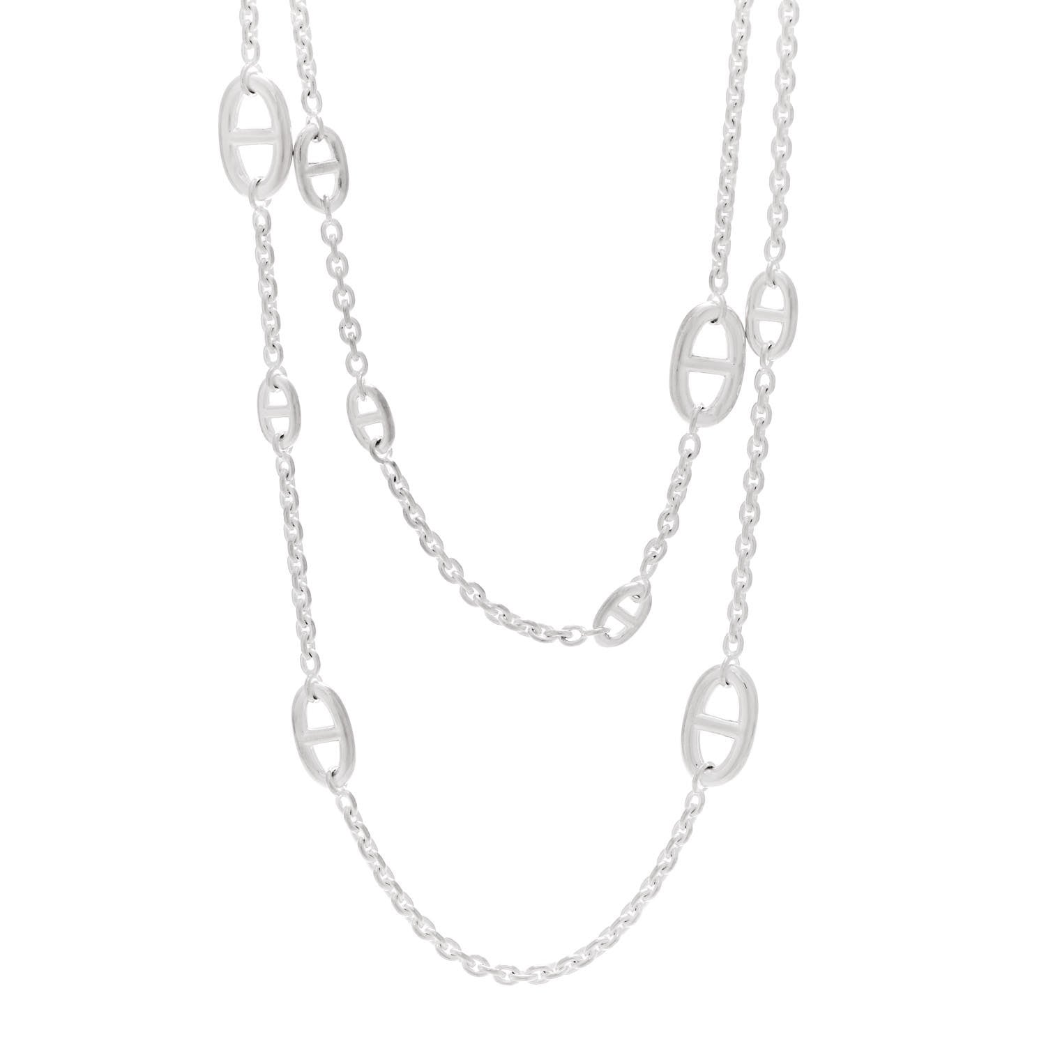 Hermes Sterling Silver Farandole Necklace 120 1 of 6