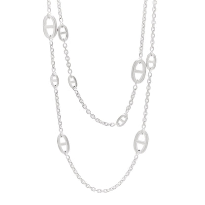 Hermes Sterling Silver Farandole Necklace 120 1 of 6