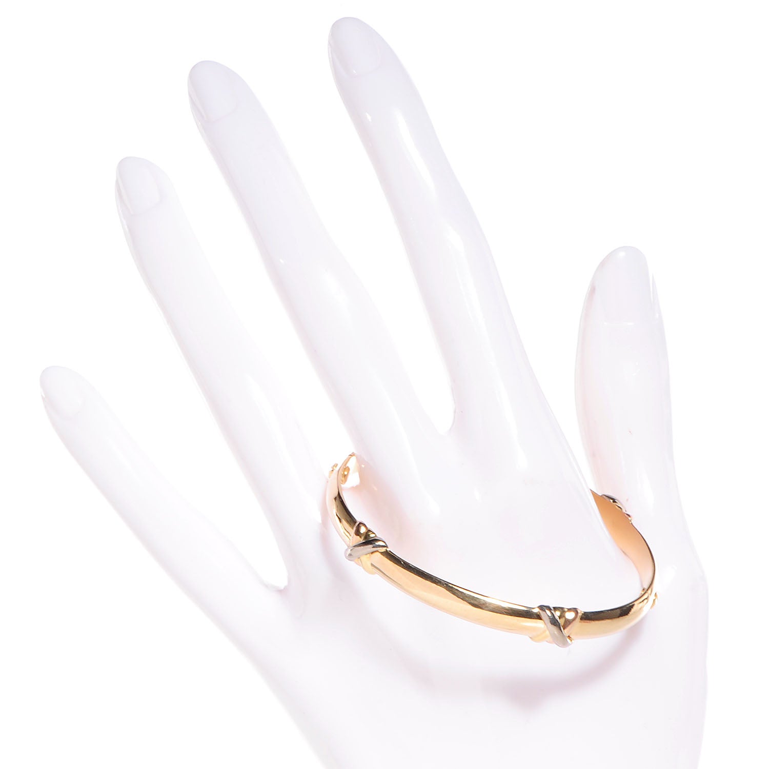 Cartier 18k Pink Yellow White Gold Trinity Love Bracelet Size 16 2 of 6