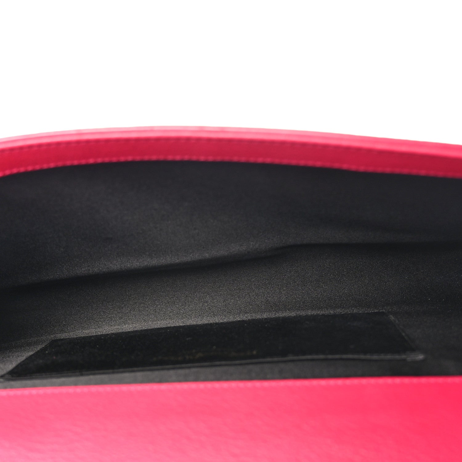 Saint Laurent Calfskin Monogram Large Belle De Jour Clutch Lipstick Fuchsia 5 of 6