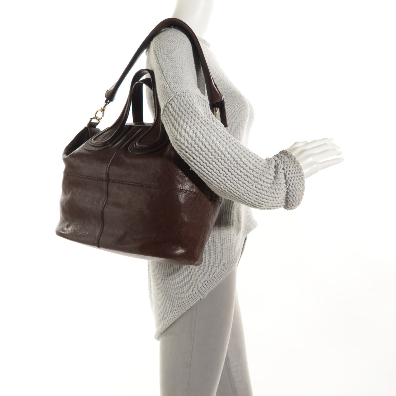 Givenchy Lambskin Medium Nightingale Dark Brown 2 of 9