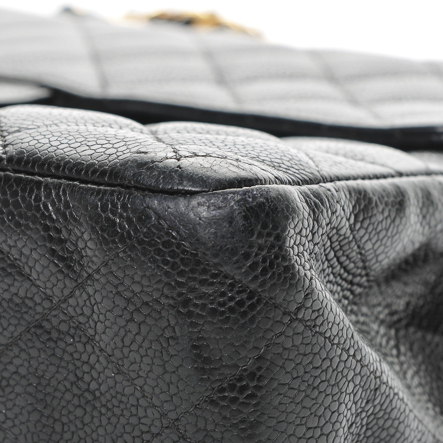 Chanel Caviar Quilted Jumbo Single Flap Black 9 of 11