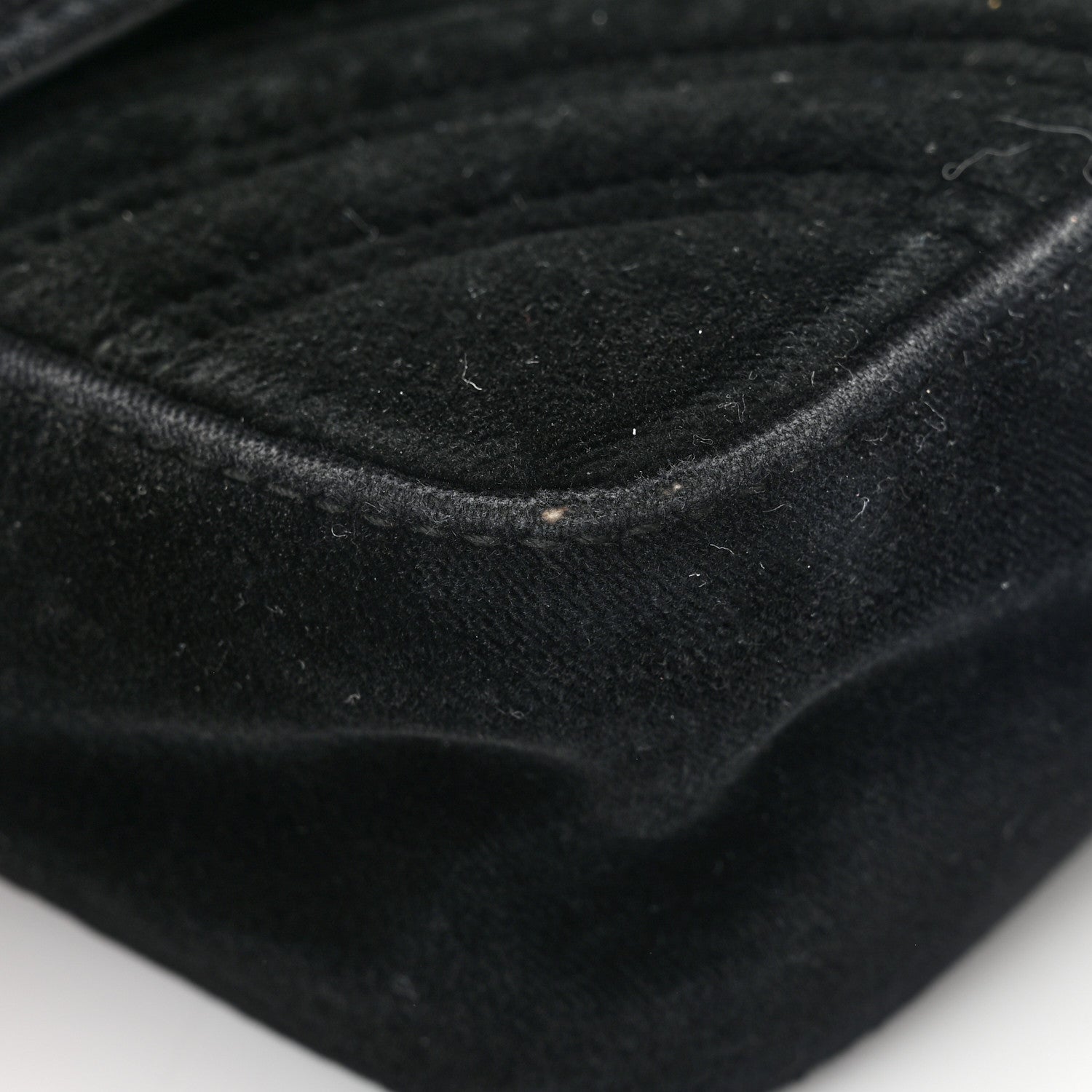Gucci Velvet Matelasse Mini GG Marmont Shoulder Bag Black 13 of 13