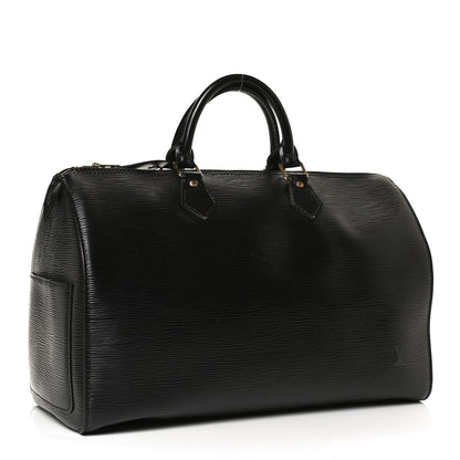 Louis Vuitton Epi Speedy 35 Black 3 of 11