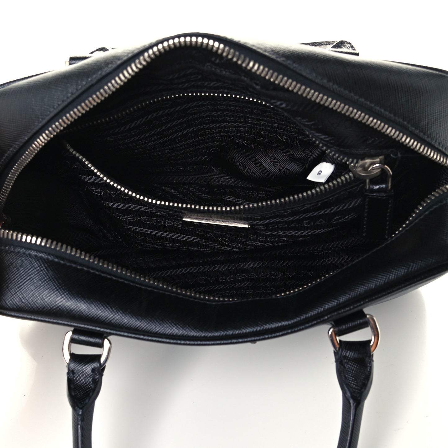 Saffiano Lux Petite Bowler Black