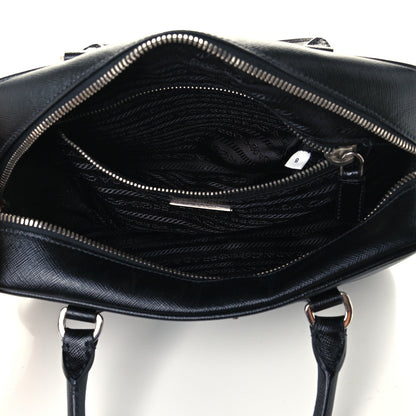 Prada Saffiano Lux Petite Bowler Black 5 of 11