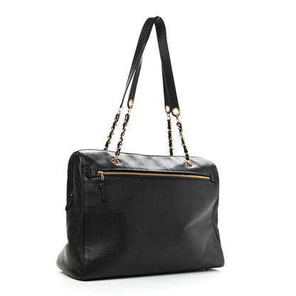 Chanel Caviar CC Shoulder Bag Black 3 of 13