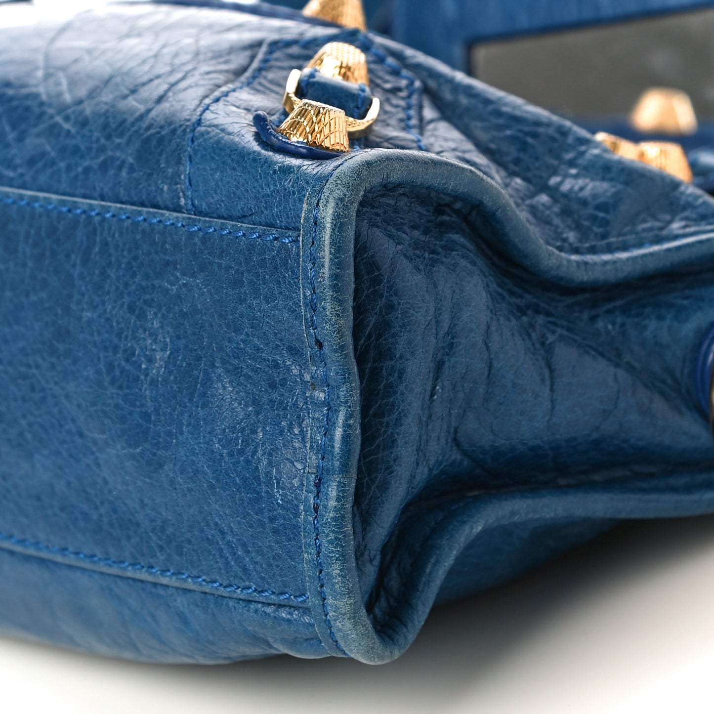 Agneau Giant 12 Gold Hardware Mini City Bleu Lazuli