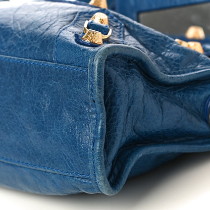 Balenciaga Agneau Giant 12 Gold Hardware Mini City Bleu Lazuli 10 of 10
