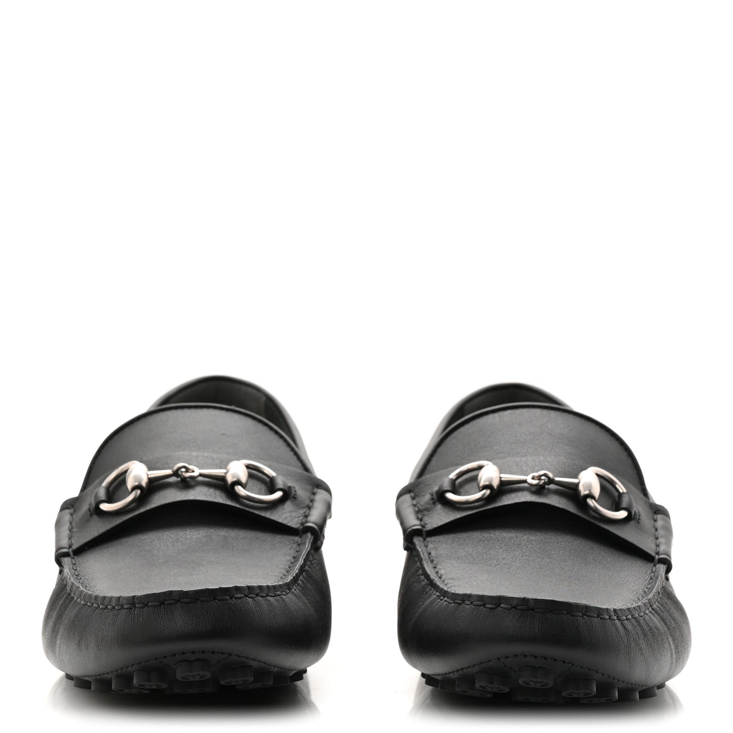 Soft Clove Calfskin Mens Horsebit Driver Loafers 9.5 Black