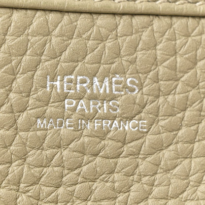 Hermes Taurillon Clemence EVELYNE III PM Sauge 6 of 11