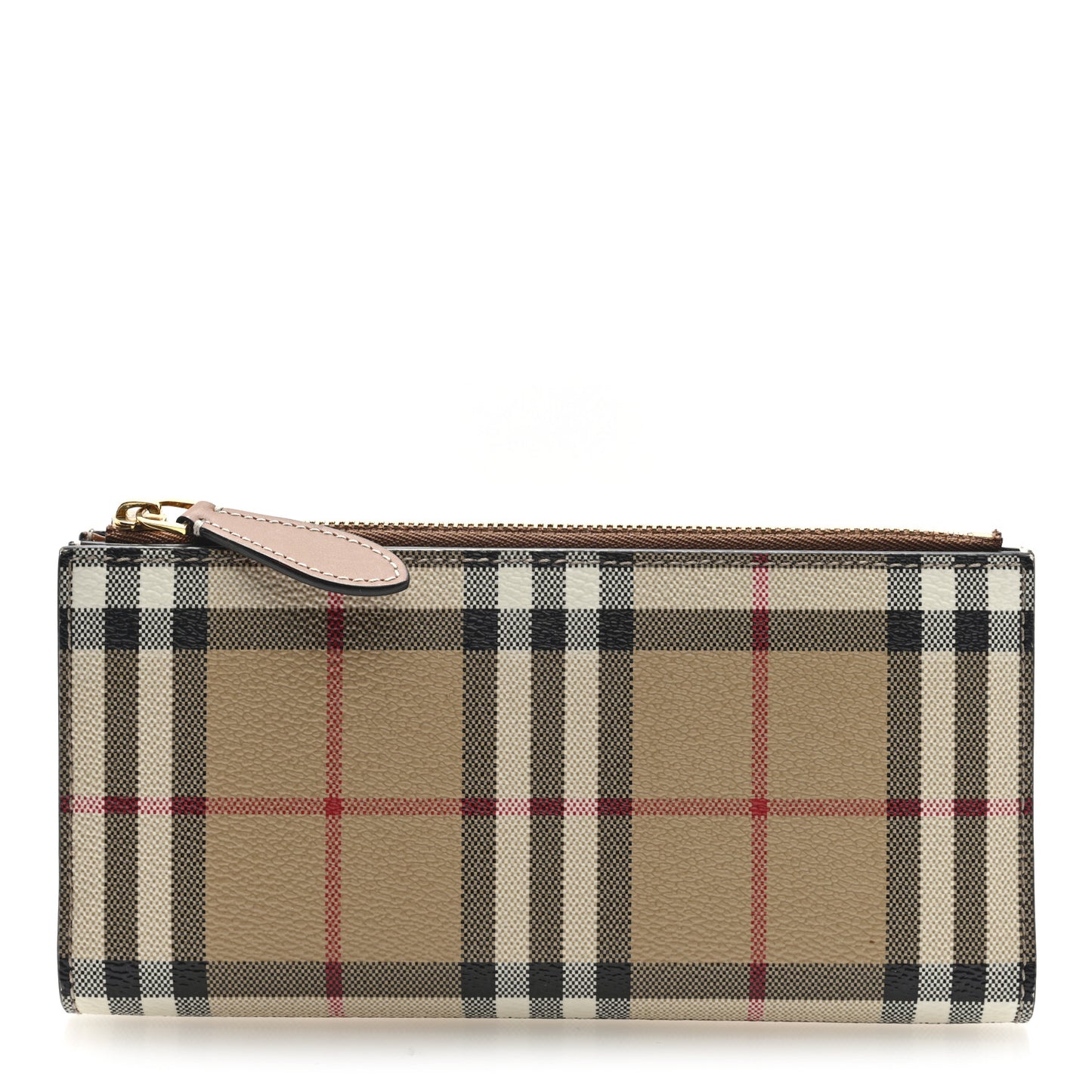 Vintage Check Large Billfold Wallet Archive Beige Briar Brown