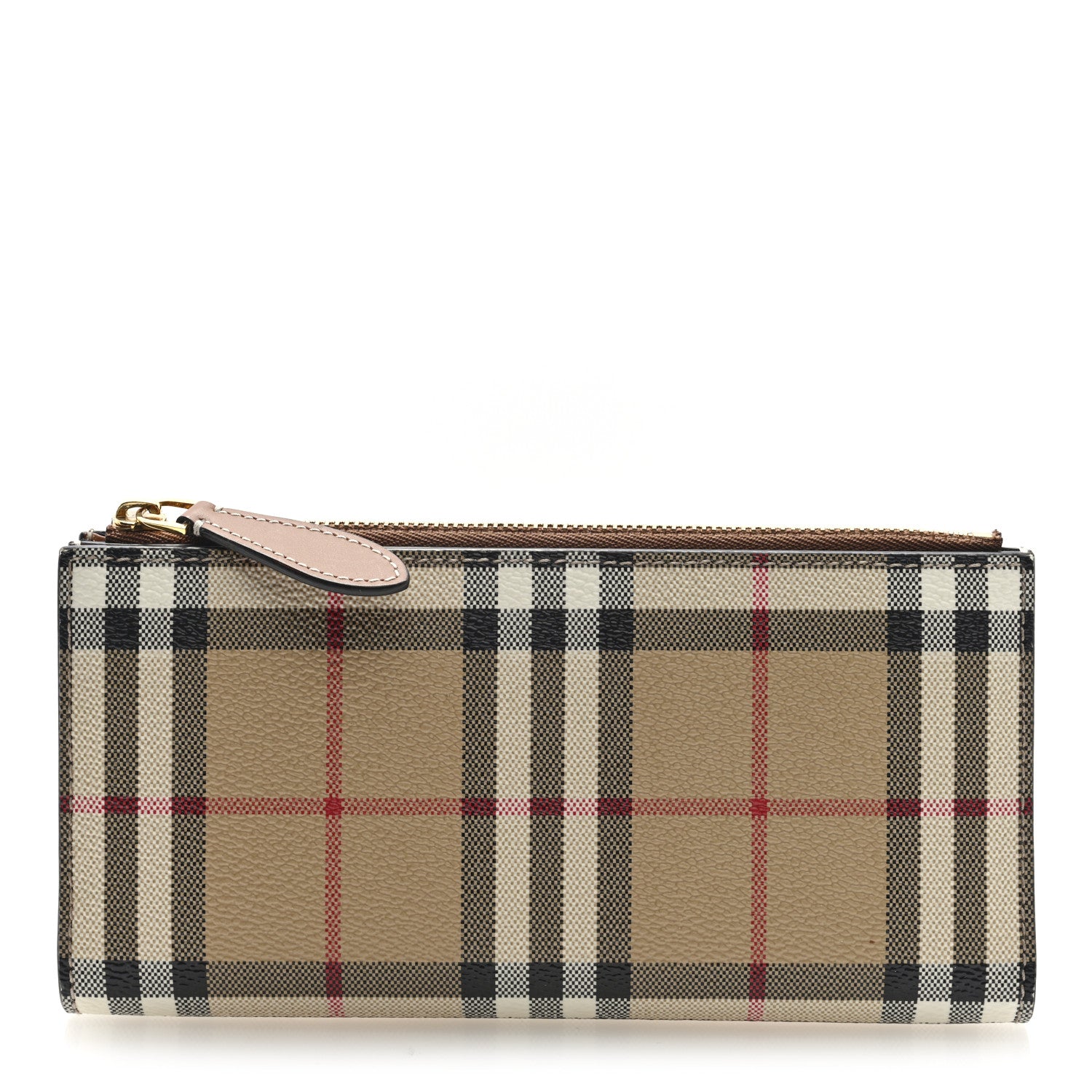 Burberry Vintage Check Large Billfold Wallet Archive Beige Briar Brown 1 of 6