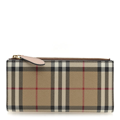 Burberry Vintage Check Large Billfold Wallet Archive Beige Briar Brown 1 of 6