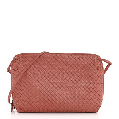 Bottega Veneta Nappa Intrecciato Large Nodini Crossbody Messenger Quarzo 1 of 14