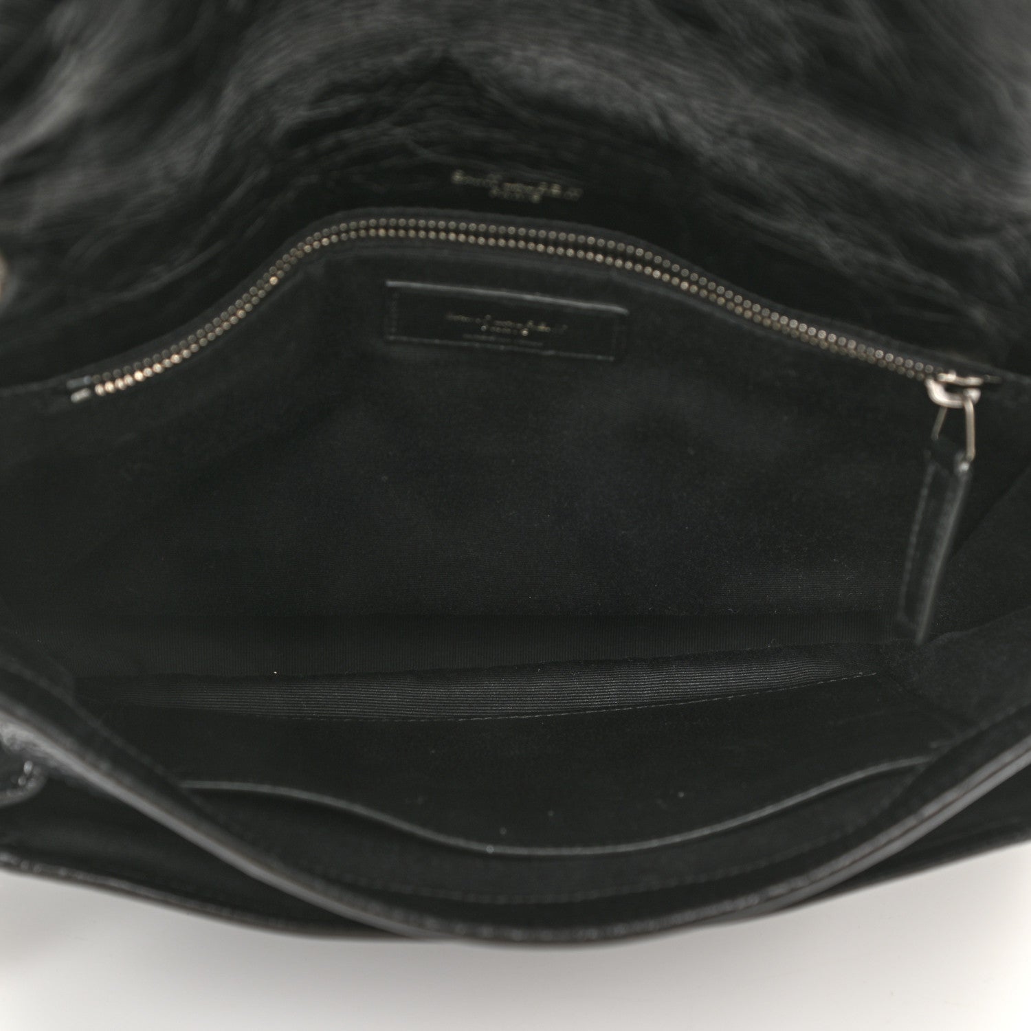 Saint Laurent Crinkled Calfskin Matelasse Monogram Medium Niki Chain Satchel Black 5 of 10
