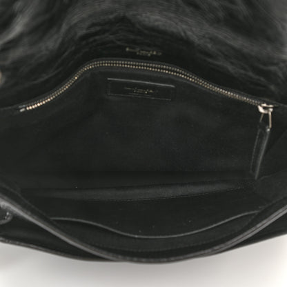 Saint Laurent Crinkled Calfskin Matelasse Monogram Medium Niki Chain Satchel Black 5 of 10