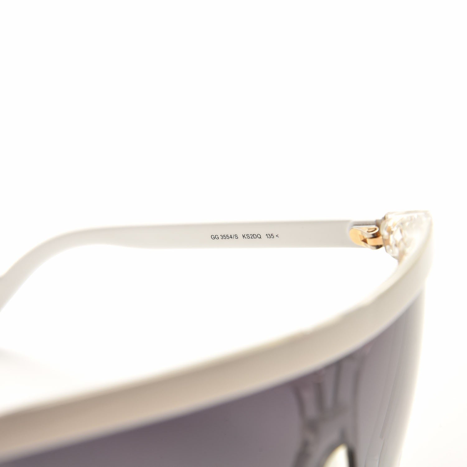 Gucci Rimless Shield 3554/S Sunglasses White 6 of 8
