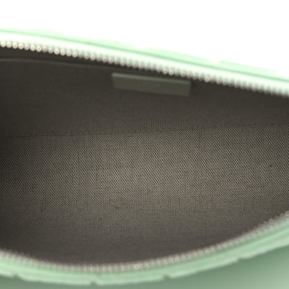 Givenchy Terry Cloth Logo Zipped Pouch Aqua Green 5 of 13