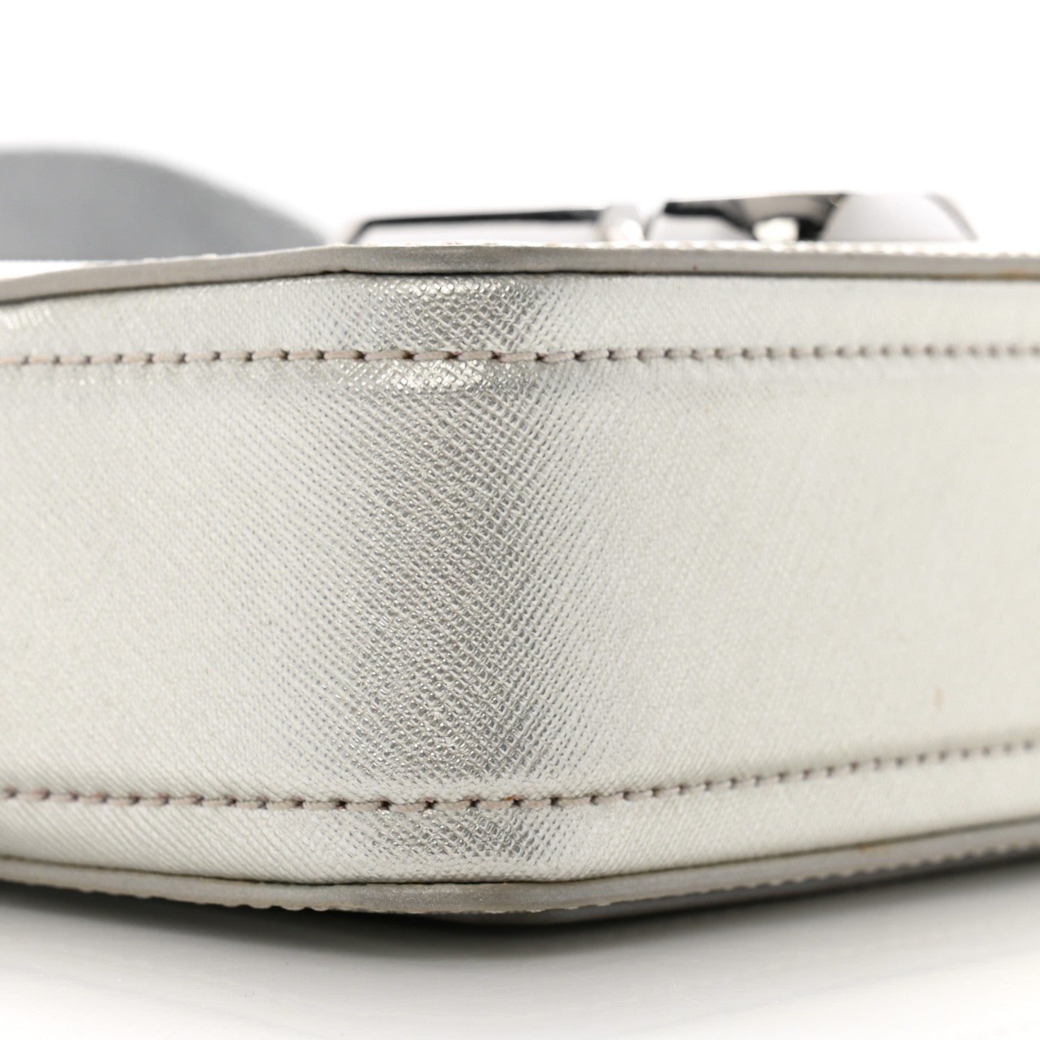 Marc Jacobs Saffiano Small Snapshot Camera Bag Silver 10 of 16