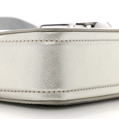 Marc Jacobs Saffiano Small Snapshot Camera Bag Silver 10 of 16