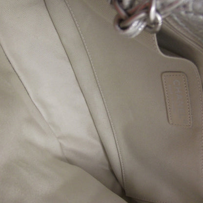 Chanel Calfskin Mirror CC Crackled Flap Silver 6 of 11