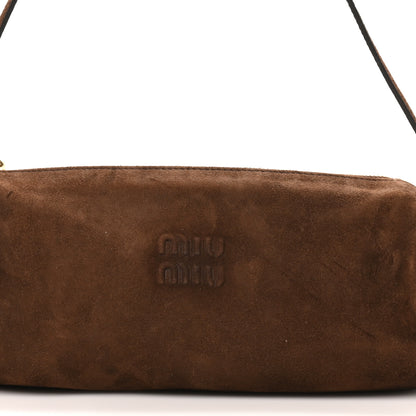 Miu Miu Suede Pouch Cacao 7 of 9