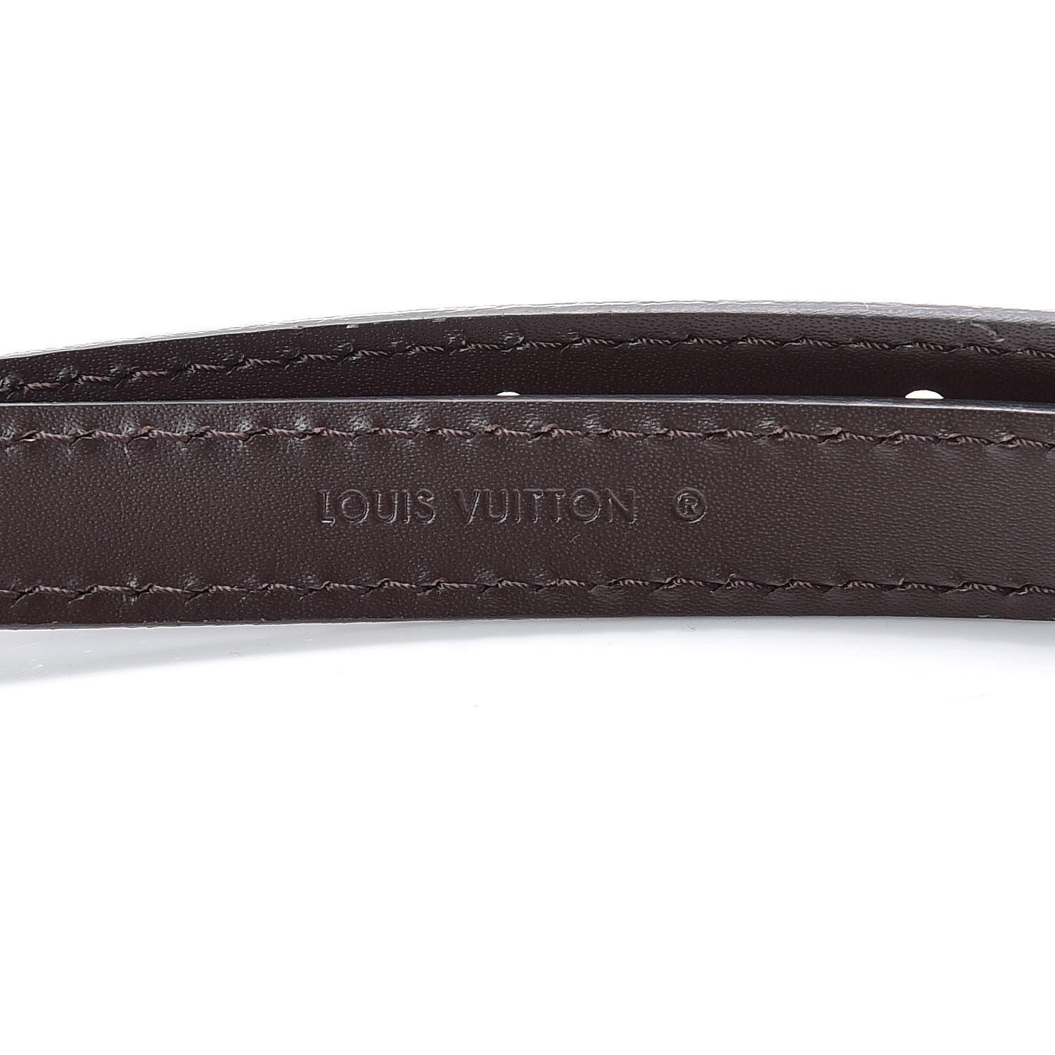 Louis Vuitton Calfskin 16mm Adjustable Shoulder Strap Brown 3 of 7