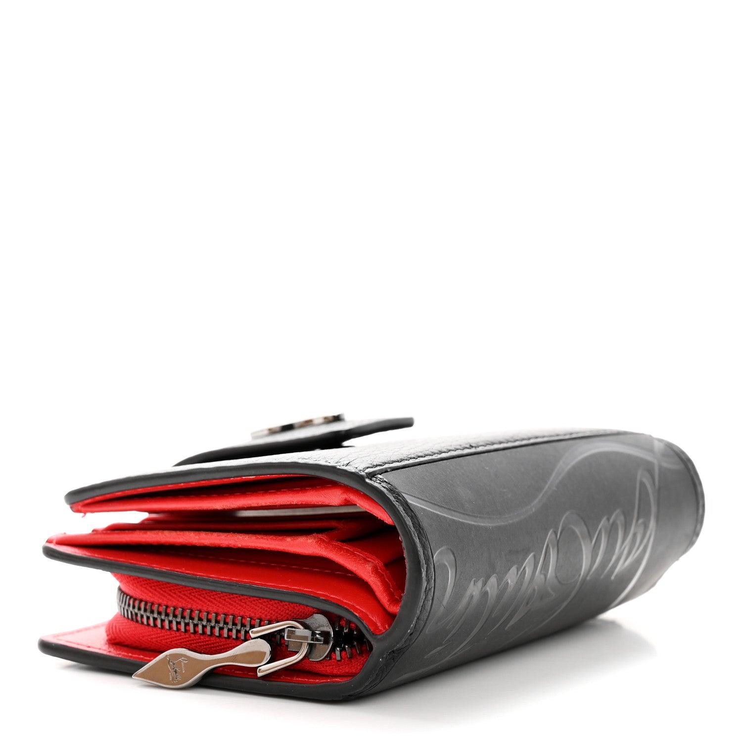 Christian Louboutin Calfskin Mini Paloma Wallet Black 4 of 12