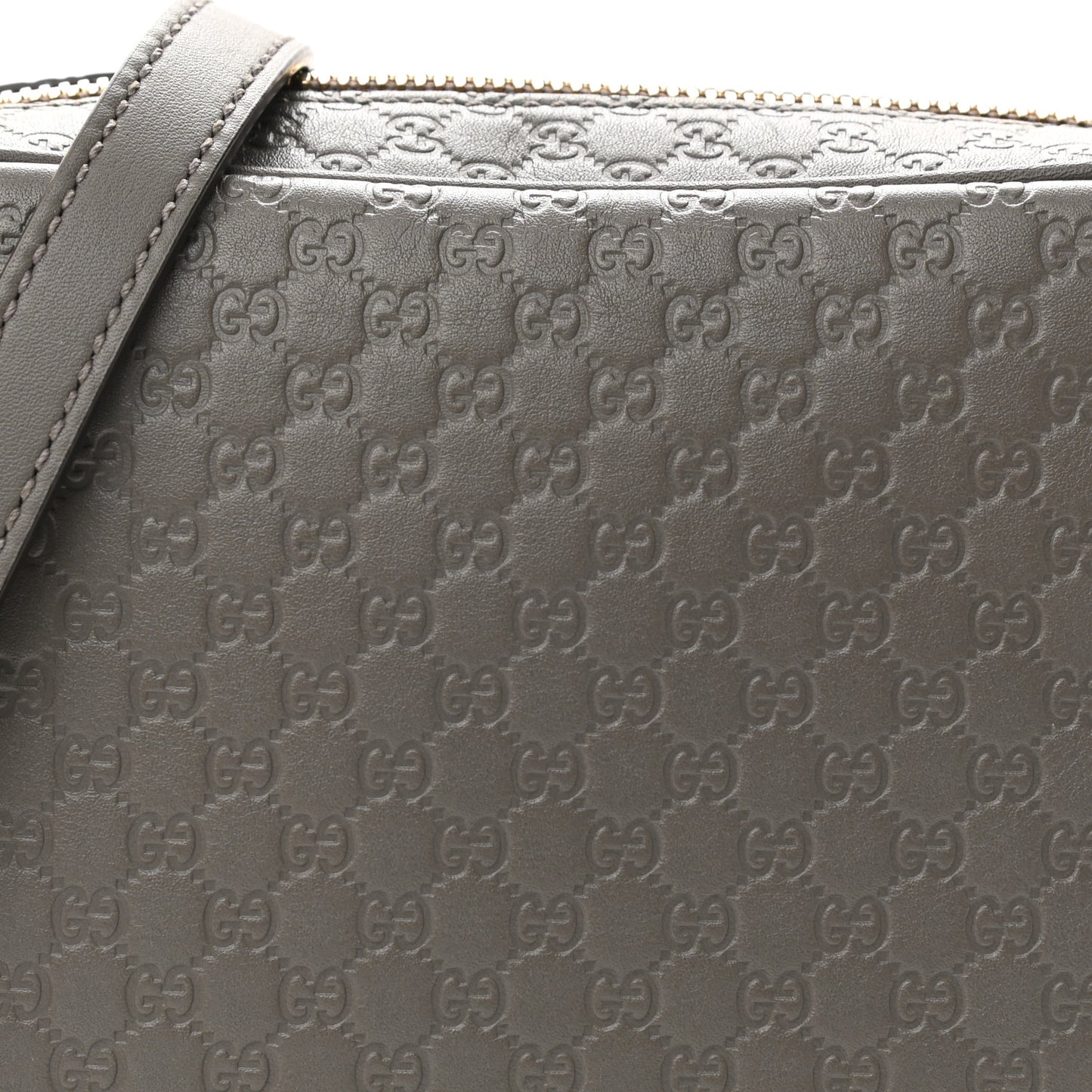 Microguccissima Mini Bree Messenger Bag Grey